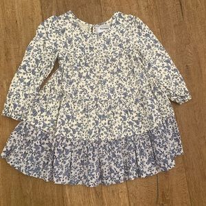 Girls blue flowered Old Navy float dress.
